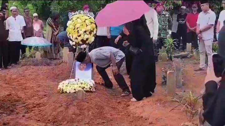 Gugur Tertimpa Longsor, Prajurit Marinir Asal Natar Dipulangkan dalam Suasana Duka Mendalam.