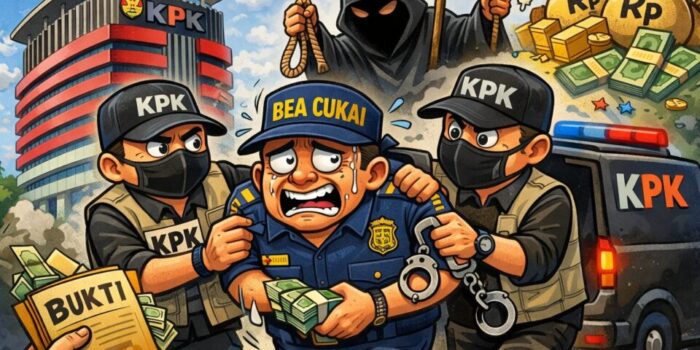 KPK amankan mantan Pejabat Bea Cukai Lampung.