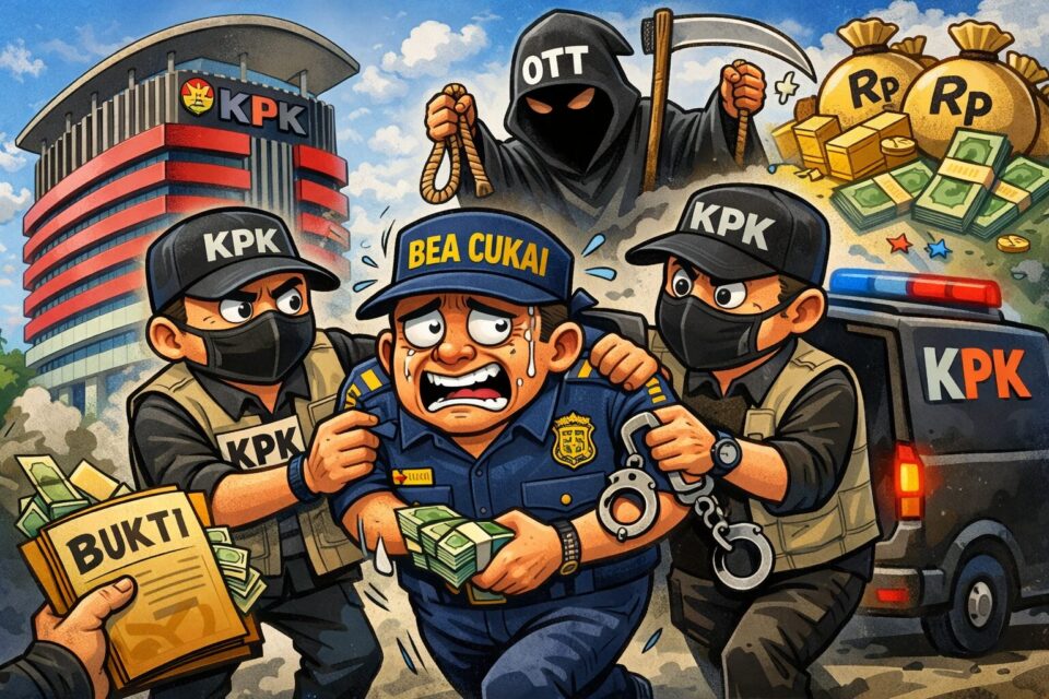 KPK amankan mantan Pejabat Bea Cukai Lampung.